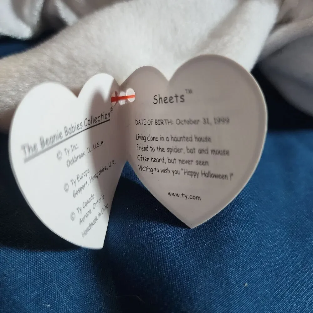 TY Beanie Baby - SHEETS the Ghost (7 inch)
